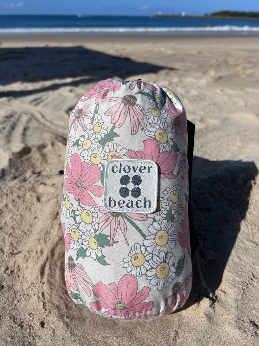 Vintage Meadow | 2.75m XL Beach Blanket | Sand-Free | 100% Recycled Fabric | Cabana Fit