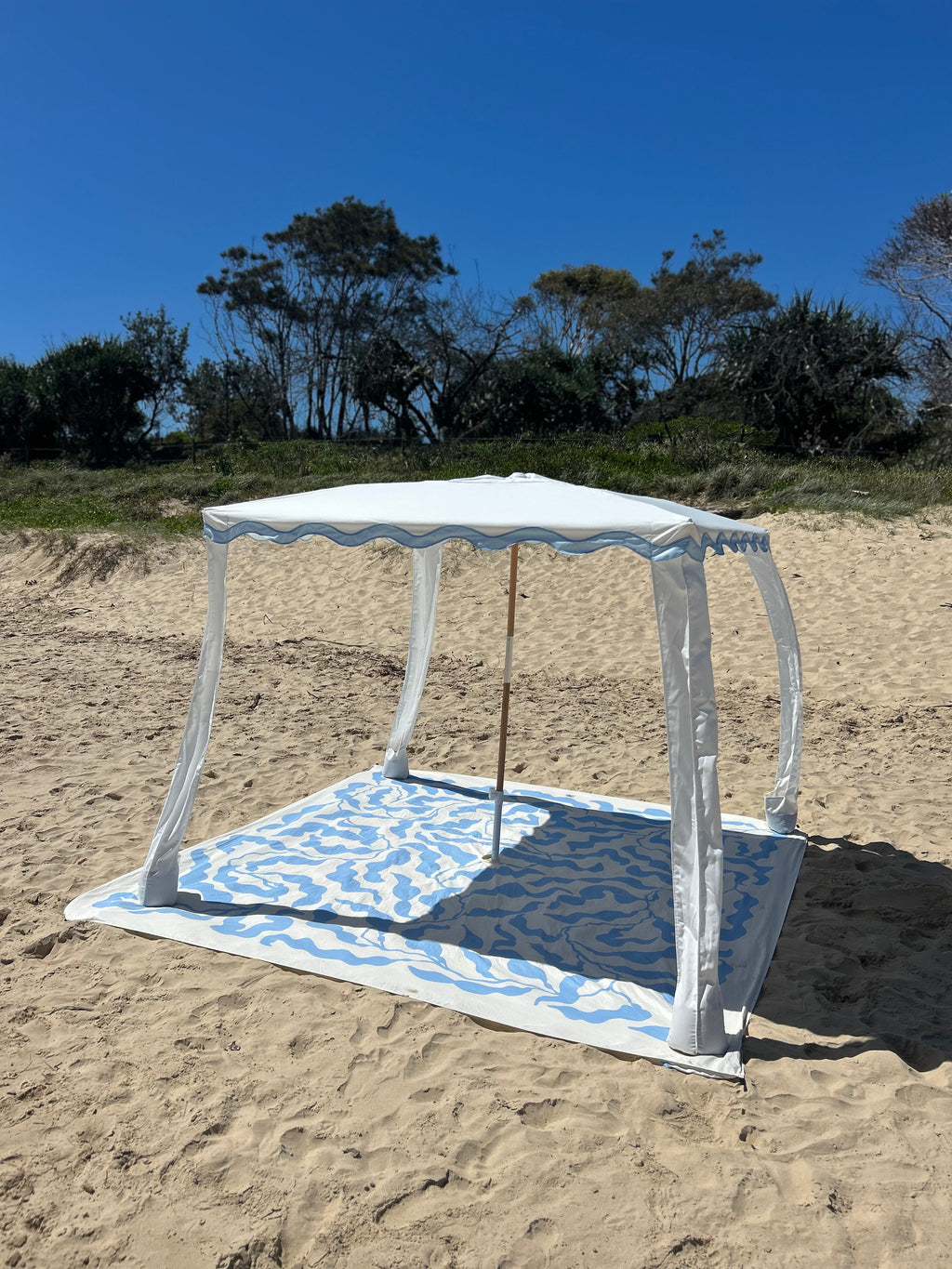 Coastal Kelp |  2.75m XL Beach Blanket | Sand-Free | 100% Recycled Fabric | Cabana Fit