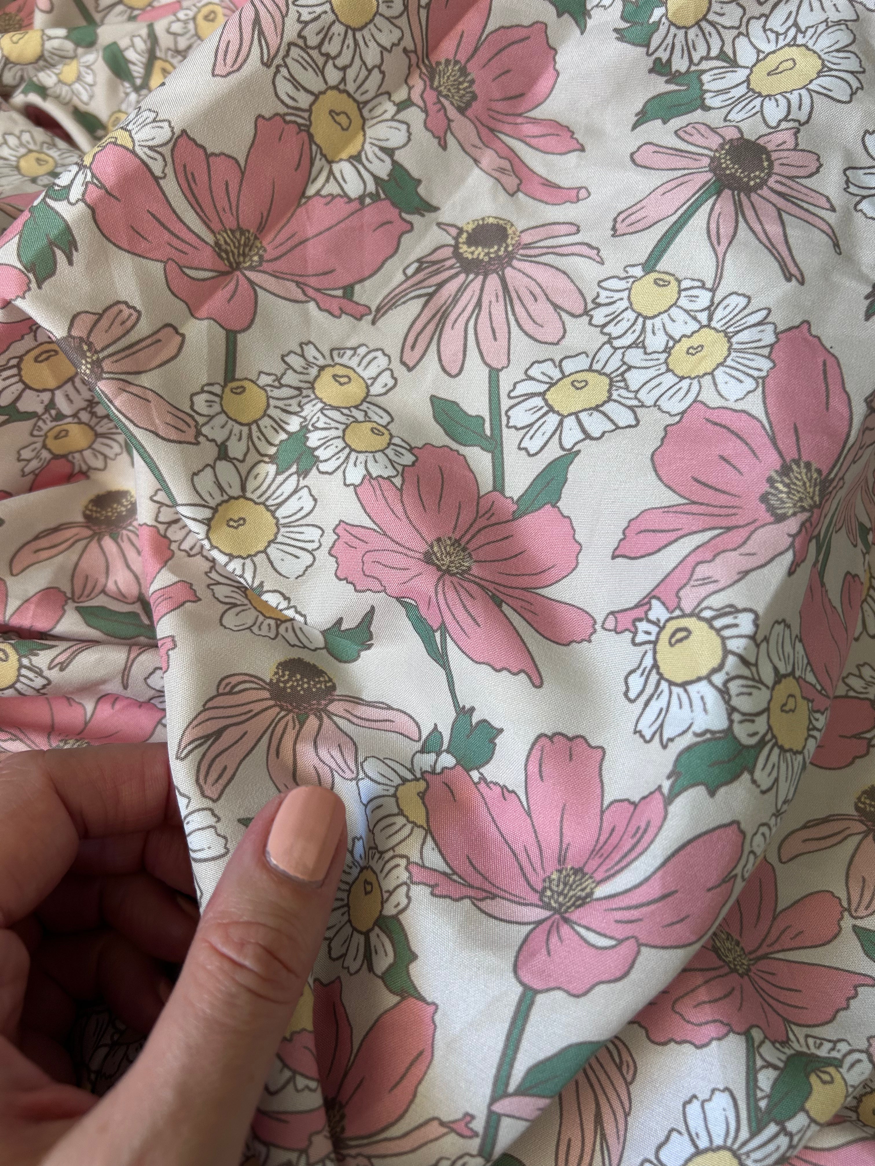 Vintage Meadow | 2.75m XL Beach Blanket | Sand-Free | 100% Recycled Fabric | Cabana Fit