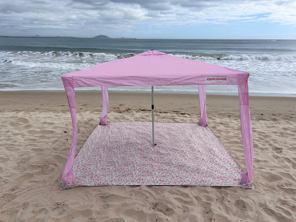 Vintage Meadow | 2.75m XL Beach Blanket | Sand-Free | 100% Recycled Fabric | Cabana Fit