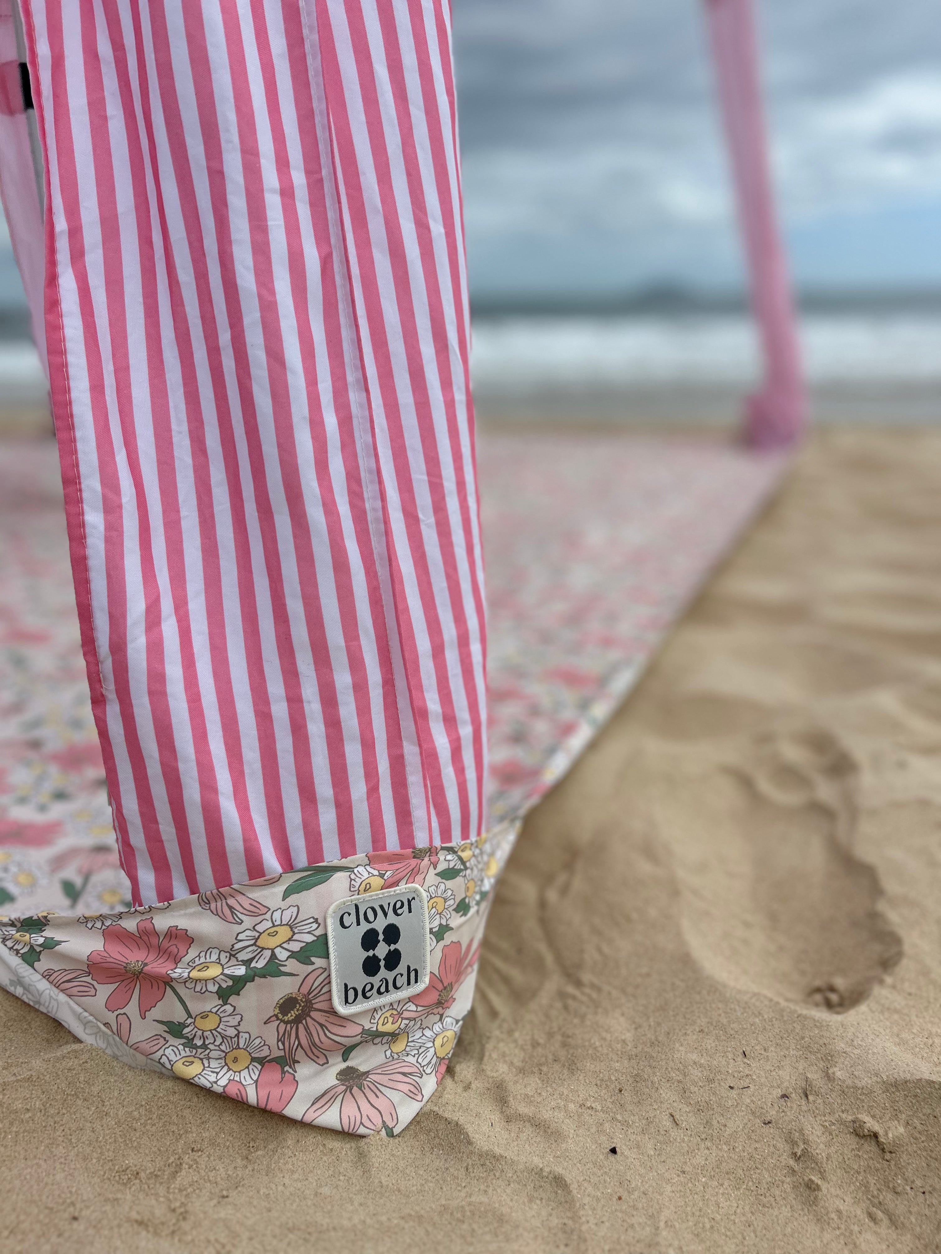 Vintage Meadow | 2.75m XL Beach Blanket | Sand-Free | 100% Recycled Fabric | Cabana Fit